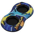 CACSPS Inflatable Snow Tube Sled 48 Inch, Heavy Duty Winter Sledding & Snow