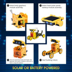 Solar Robot Kit for Kids Age 8-12, STEM Building Toys,12-in-1 Build Your Own