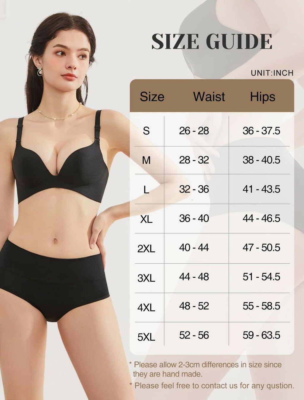 3 Pack Large Washable Leakproof Period Underwear - Reusable Incontinence Panties