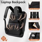 hk Vintage College Backpack for Women and Men, Travel Laptop Backpack with Anti