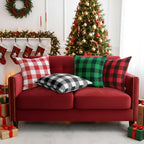 Thmyo 16x16inch  4-Pack Buffalo Check Plaid Throw Pillow Covers Farmhouse Rustic