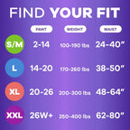 64 Count Always Discreet Adult Incontinence Underwear for Women and Postpartum