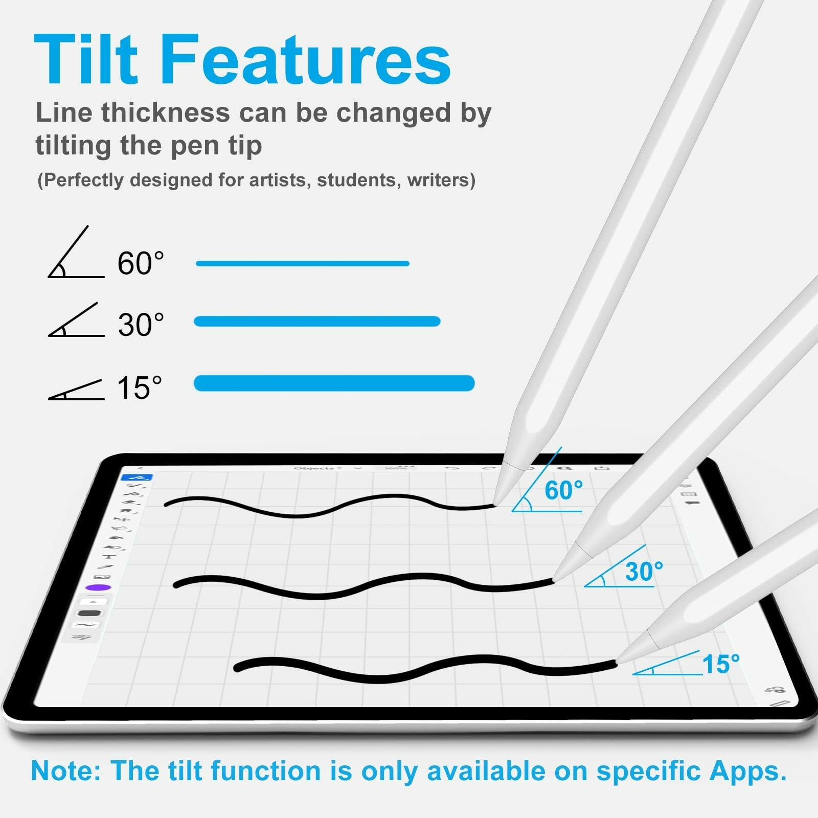 Stylus Pen for iPad (2025-2018), Fast Charge Pencil for iPad A16 11th/10/9/8/7/6
