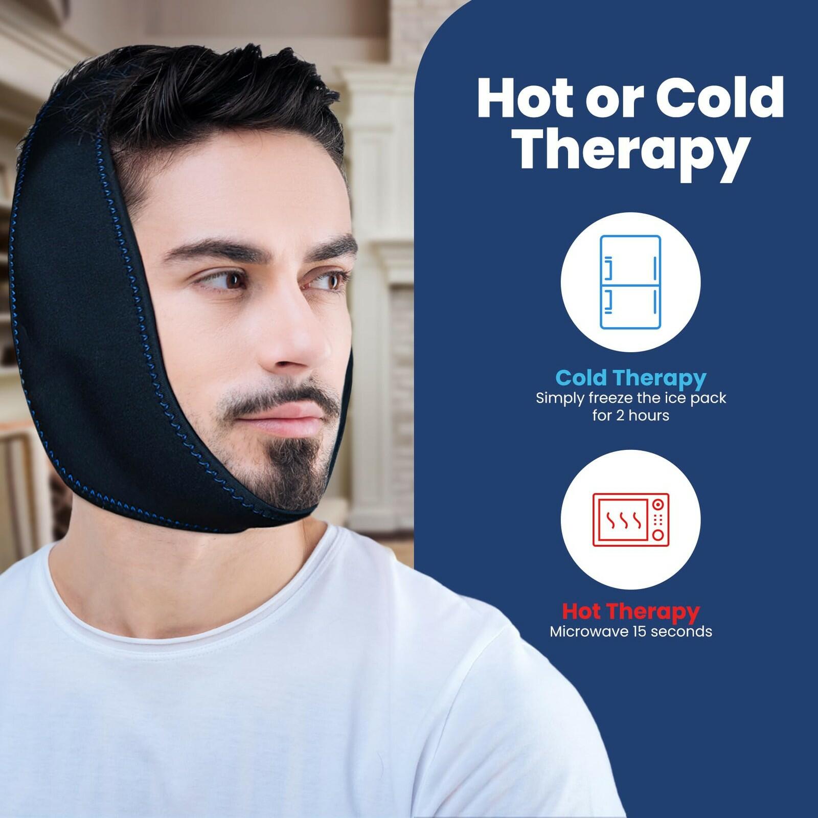 4 Ct Fittest Pro Wisdom Teeth Ice Pack Head Wrap Jaw Ice Pack for Face Oral
