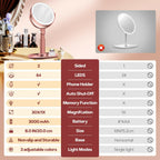 B Beauty Planet Makeup Mirror with Lights, Lighted Magnifying Mirror 30X with 3