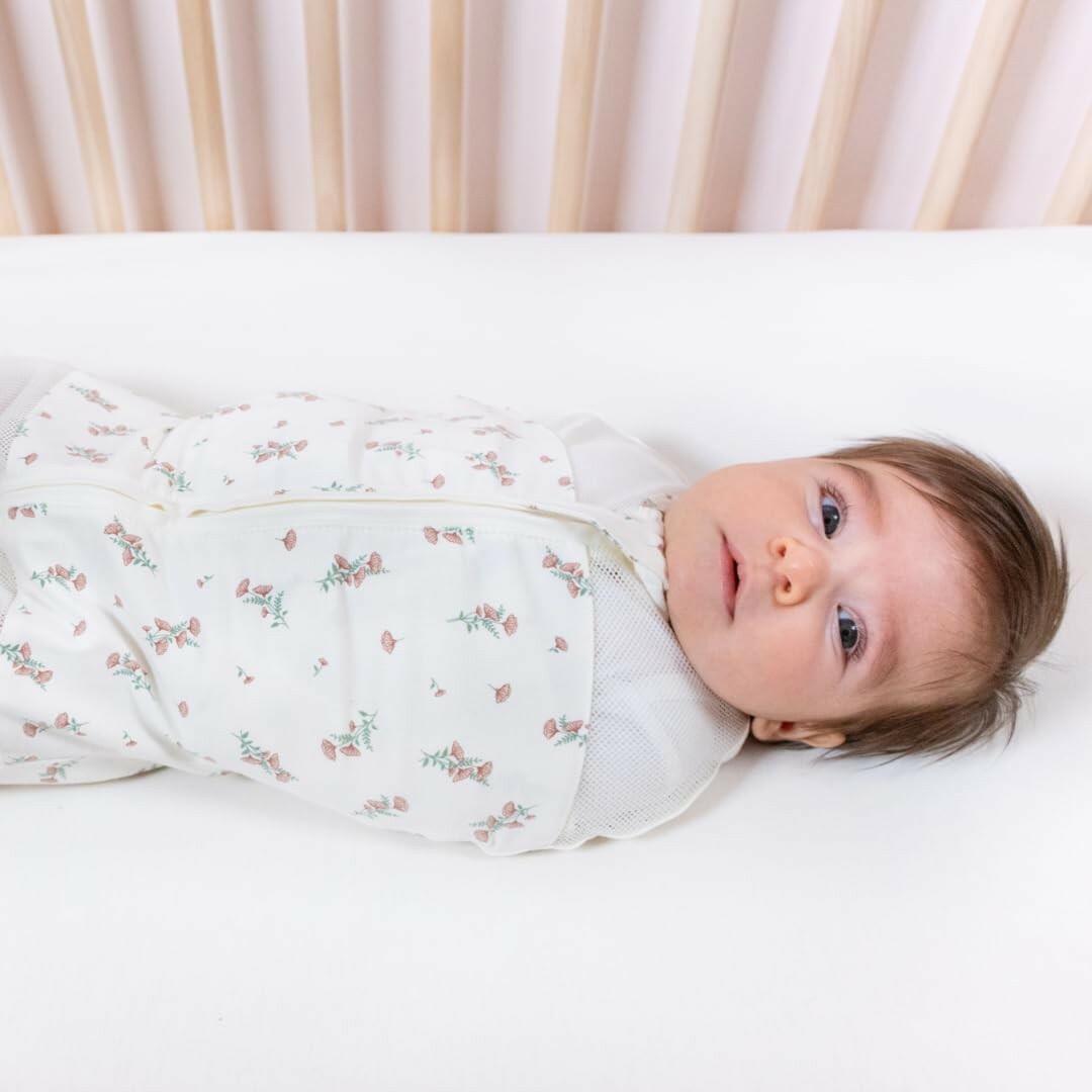 Happiest Baby Sleepea 5-Second Swaddle - 100% Organic Cotton Baby Swaddle