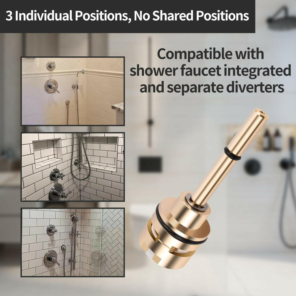 RP71718 3-Function Non-Shared Diverter Cartridge Compatible With RP71718