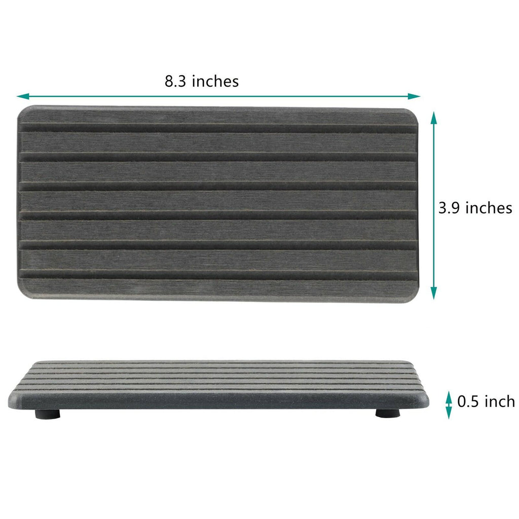 NiuYichee 2 PCS Water Absorbent diatomite Coasters, 8.3" x 4" Water Absorbing