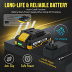 Tire Inflator Portable Air Compressor - 4X Faster Inflation, 160PSI Cordless
