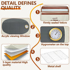 Folding Bread Proofing Box with Temp Control(50-122℉) & 48H Timer, Dough Proofer