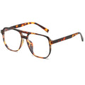 Breaksun Retro Oversized Square Glasses for Women Men Big Square Aviator Blue