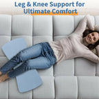 Lumbar Support Pillow for Bed: Memory Foam Lower Back Pain Relief Pillow for