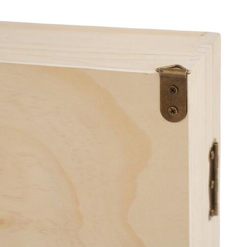 19.7 x 26.5 inch 6 Tiers Wooden Display Case Wall Mount Miniature Display Case