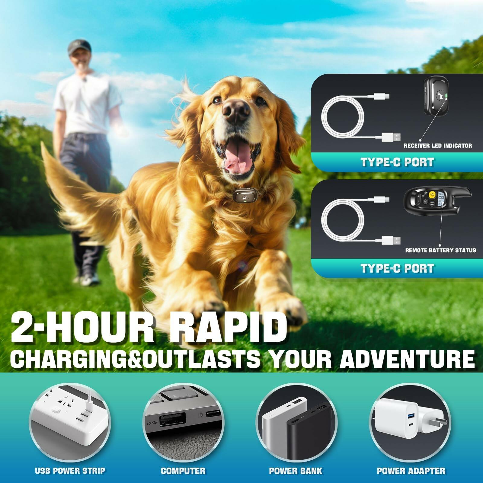 Dog Shock Collar with Remote Control- [Newly Upgraded] Dog Training Collar for