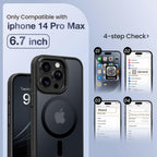 GolbinBox for iPhone 14 Pro Max Case, Compatible with Magsafe, Built-in