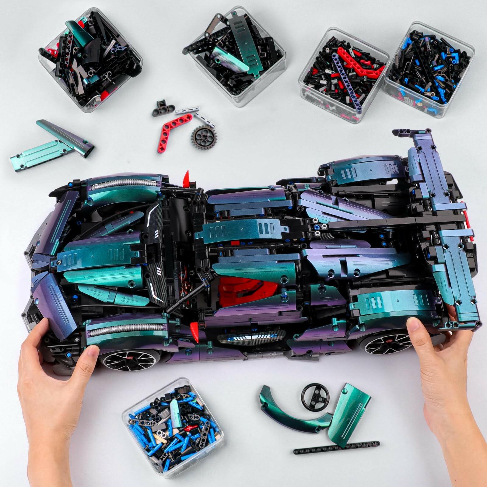 BTEC Super Cars Building Kits for Adults, 2036 PCS Technique Remote Control