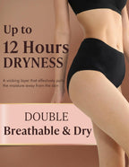 3 Pack Medium AIRCUTE Washable Urine Absorbency Incontinence Underwear for Women