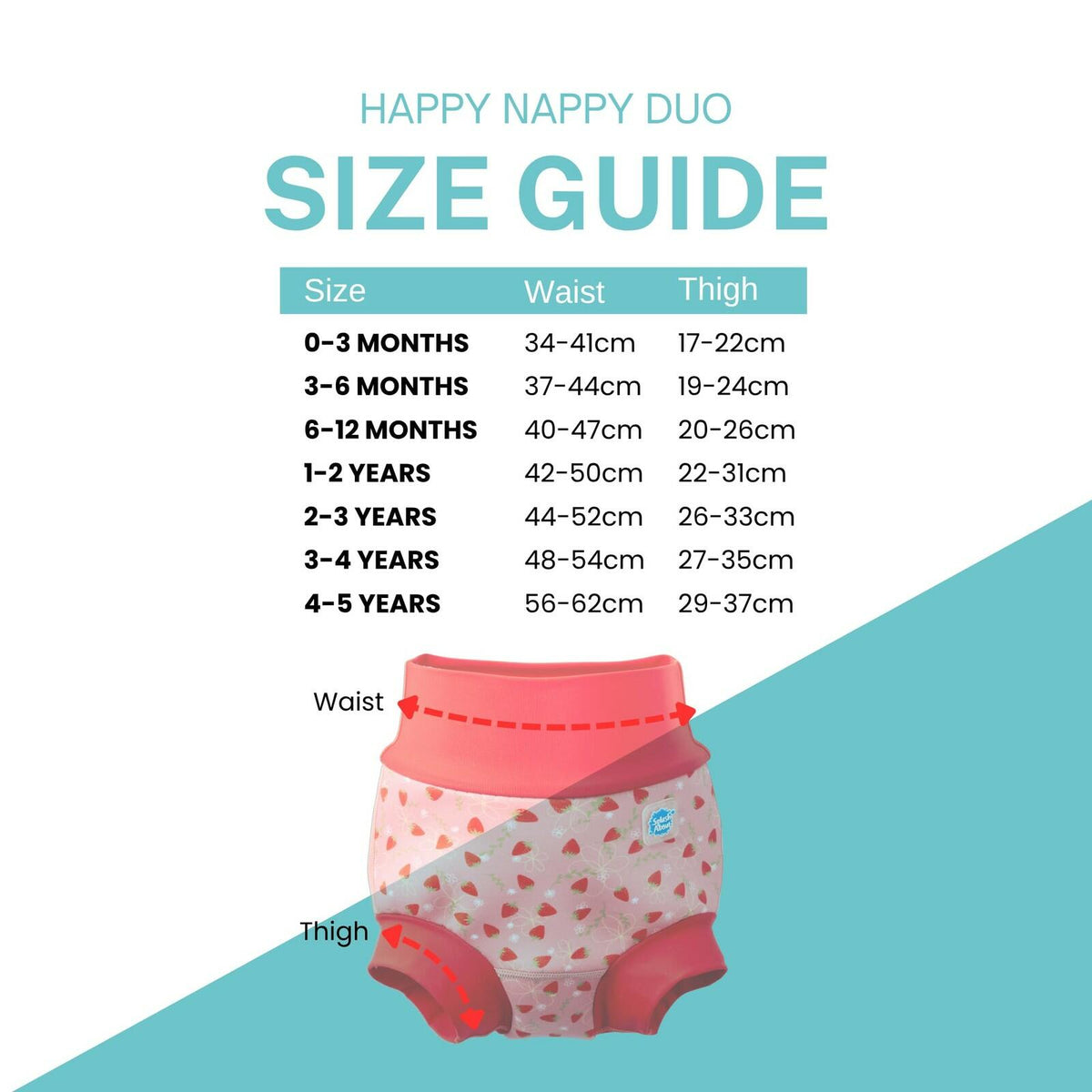 Splash About Happy Nappy Duo, Strawberry Field, 3-6 Months medium