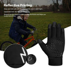 YukiniYa Kids Winter Gloves Back Water Repellent Touchscreen Warm Fleece