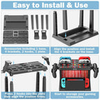 Switch Organizer Station with Controller Charger, Charging Dock for Nintendo