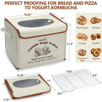 Folding Bread Proofing Box with Temp Control(50-122℉) & 48H Timer, Dough Proofer