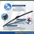 OPEN BOX - 3 wipers Replacement for 2008-2013 Nissan Rogue/2014-2015 Nissan