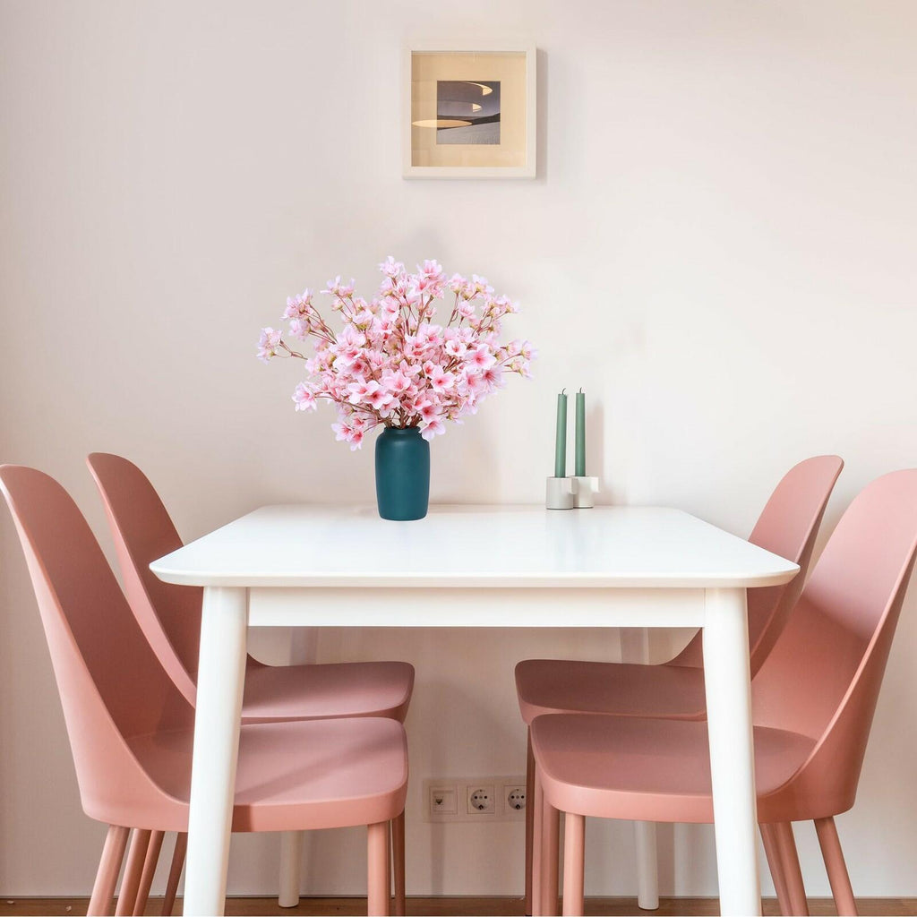 SITUMEIZI 6Pcs Artificial Cherry Blossom Branches Decor Fake Flowers Silk Spring