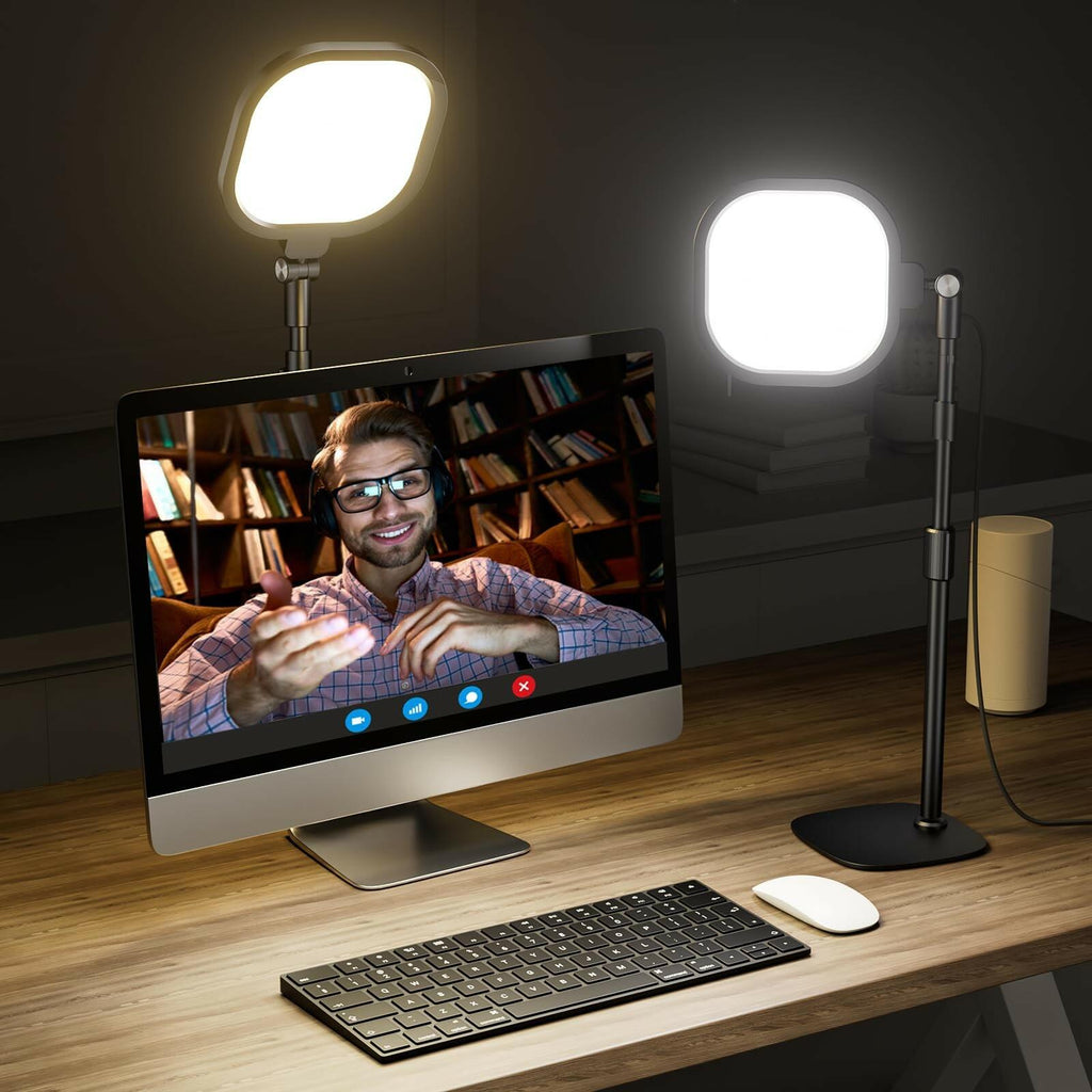 Zoom Lighting for Computer, Adjustable Desk Lighting for Video Calls, 30 Light