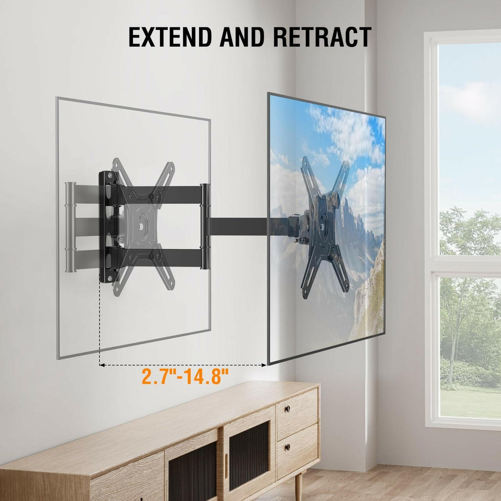 ELIVED Full Motion TV Monitor Wall Mount for Most 14-42 Inch LED LCD Flat Screen