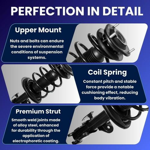 Front Quick Struts Assembly w/Coil Spring Mercedes-Benz E350 E400 2010-2015