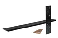 4 Pack Free Hanging T Shelf Bracket, Solid Heavy Duty Steel Knee Wall Hidden
