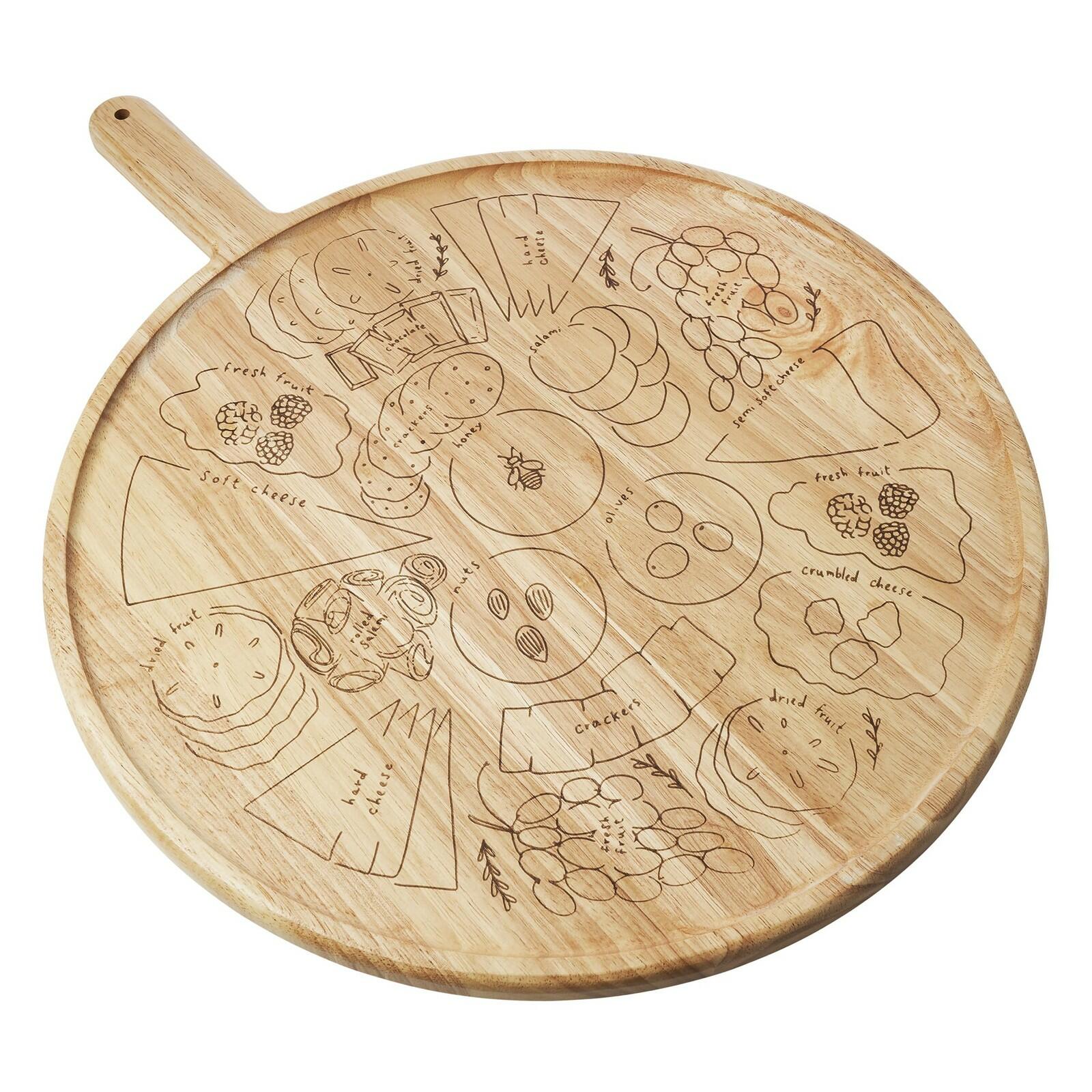 Sophistiplate Charcuterie Board with Placement Guide 22 x 17  Best Gift for