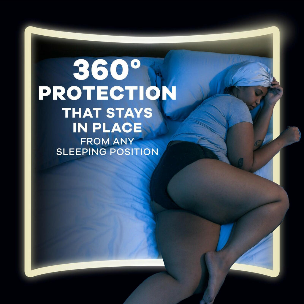 13 Count Always ZZZ Overnight Disposable Period Underwear for Women, Large, 360°