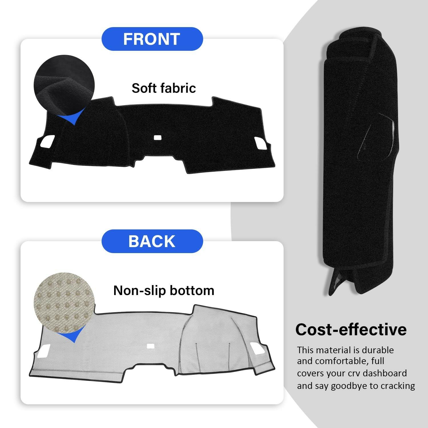 KENTUTO Dash Cover for Honda CRV 2023 2024 2025 2026 Dashboard Cover Mat Nonslip