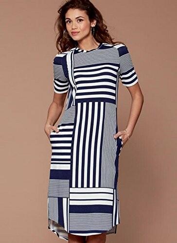 McCall's Patterns Misses' Knit/Raglan Sleeve Pullover Tops/Tunic/and Dress