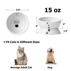 Y YHY Elevated Cat Food Bowl, Raised Food and Water Bowl for Cat and Small Dog,