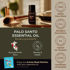 Gya Labs Palo Santo Essential Oil - 0.34 Fl Oz - for Hair, Skin, Diffuser,