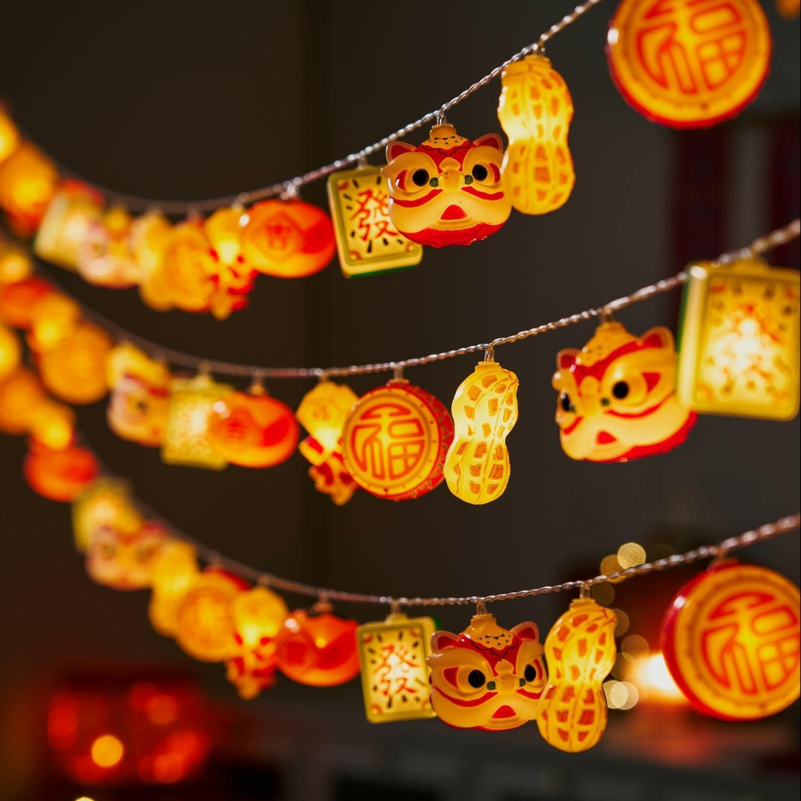 LOLStar Chinese New Year Decorations 2026, Lunar New Year String Lights 20 LED