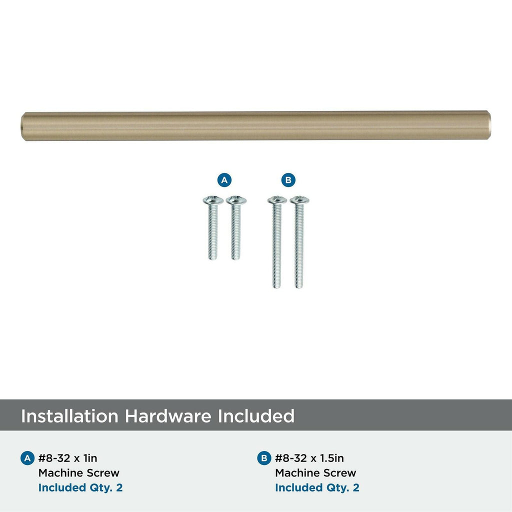 Amerock | Cabinet Pull | Golden Champagne | 5-1/16 inch (128 mm) Center to