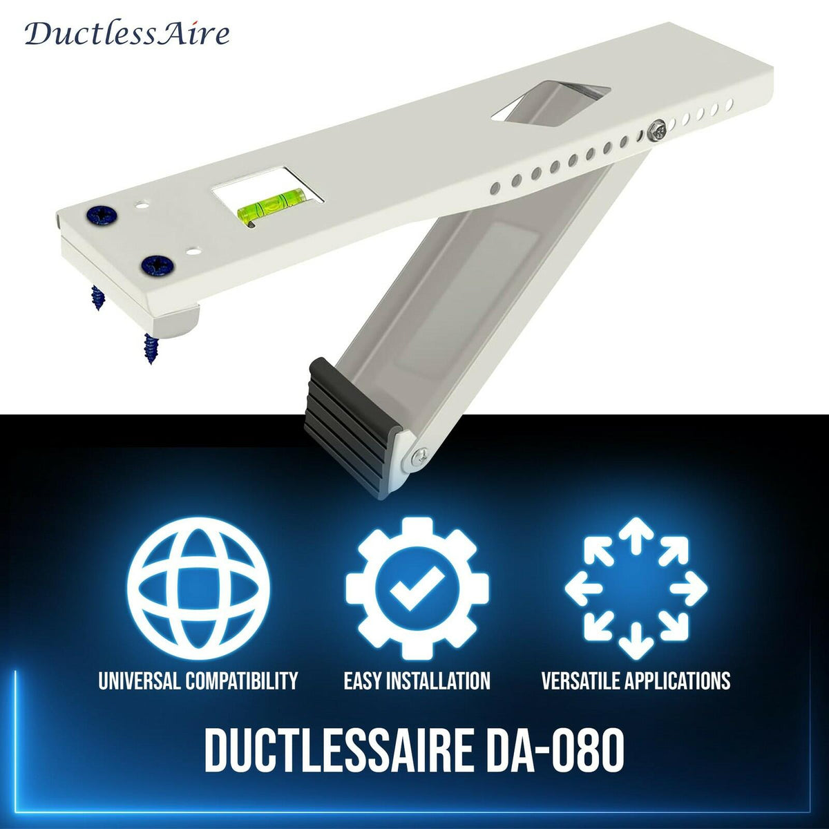 DA-80 AC Wall Mount Support Bracket Heavy Duty Mini Split HVAC 80 lbs White