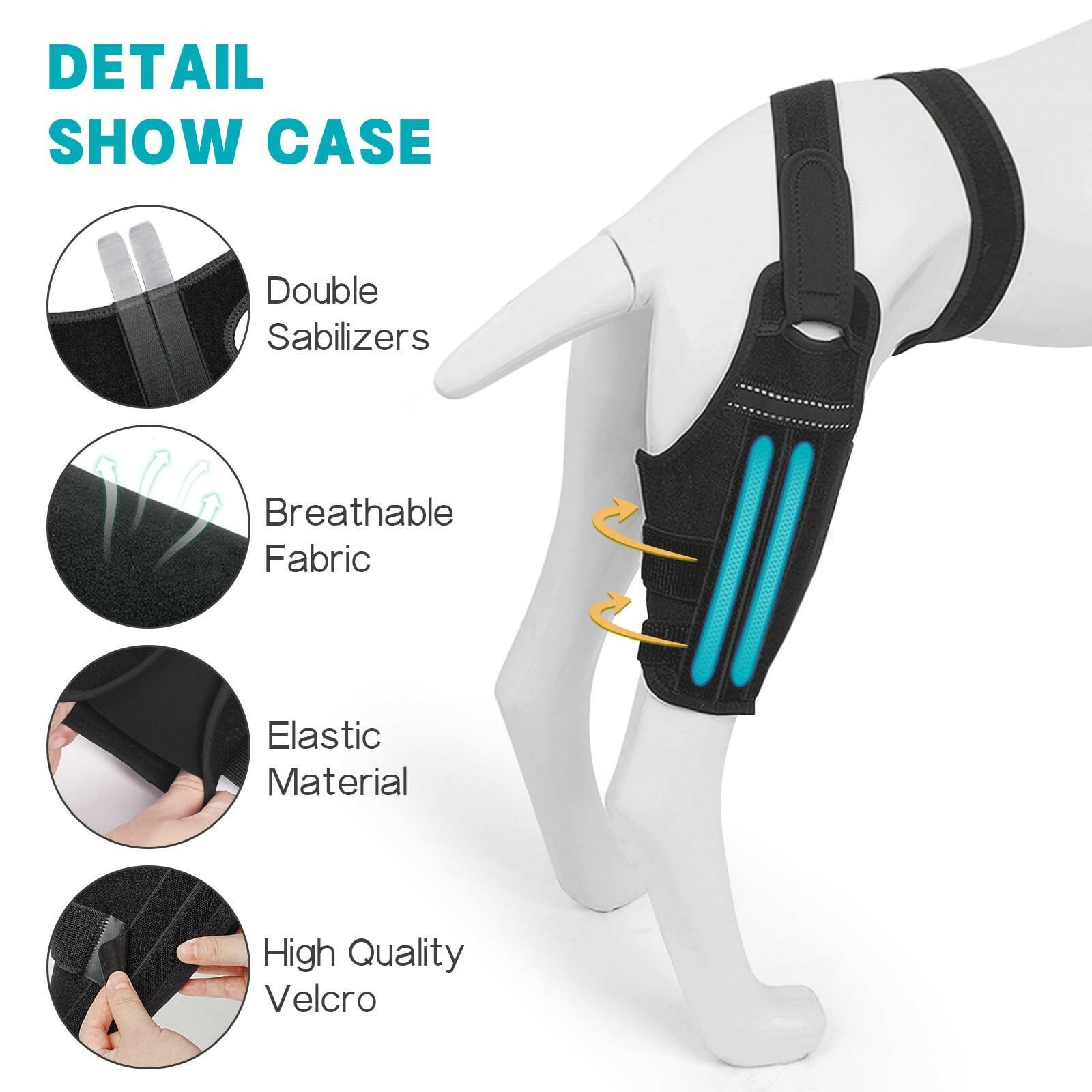 GoGoPaw SMALL Dog Knee Brace for Torn ACL Hind Leg–Adjustable Support Dog Leg