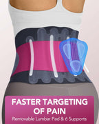 Fitomo 0.5mm Ultra Thin Back Brace with 3D Lumbar Pad, Seamless Yoga Fabric,