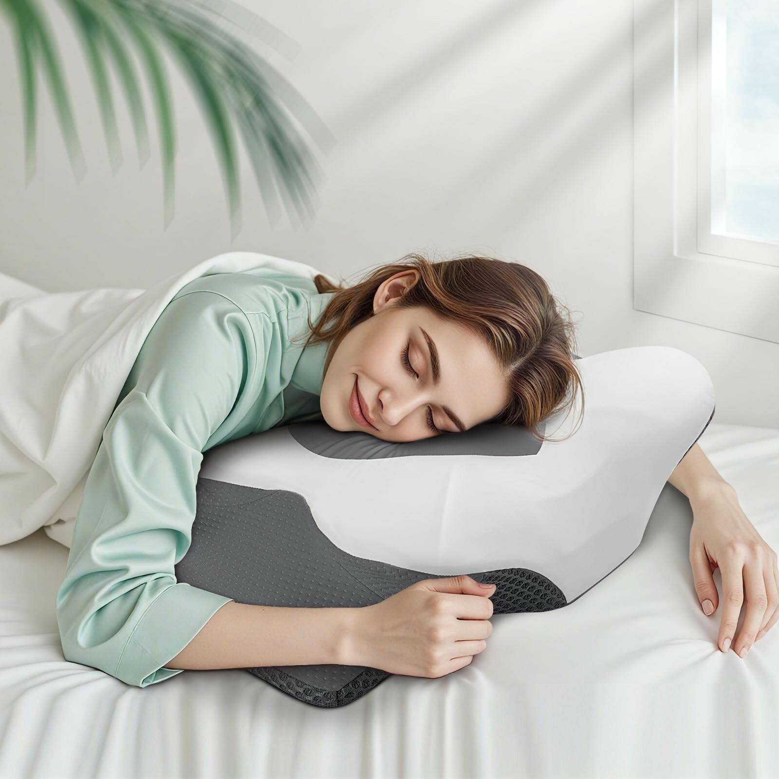 TranquilMoments Cervical Neck Pillow for Sleeping, Memory Foam Pillow for Neck
