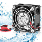 GDSTIME 60mm x 25mm 12V DC Waterproof IP67 Fan High Speed Dual Ball Bearing