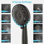 EMBATHER Shower Faucets Sets Complete with 3 Setting High Pressure Shower Head,