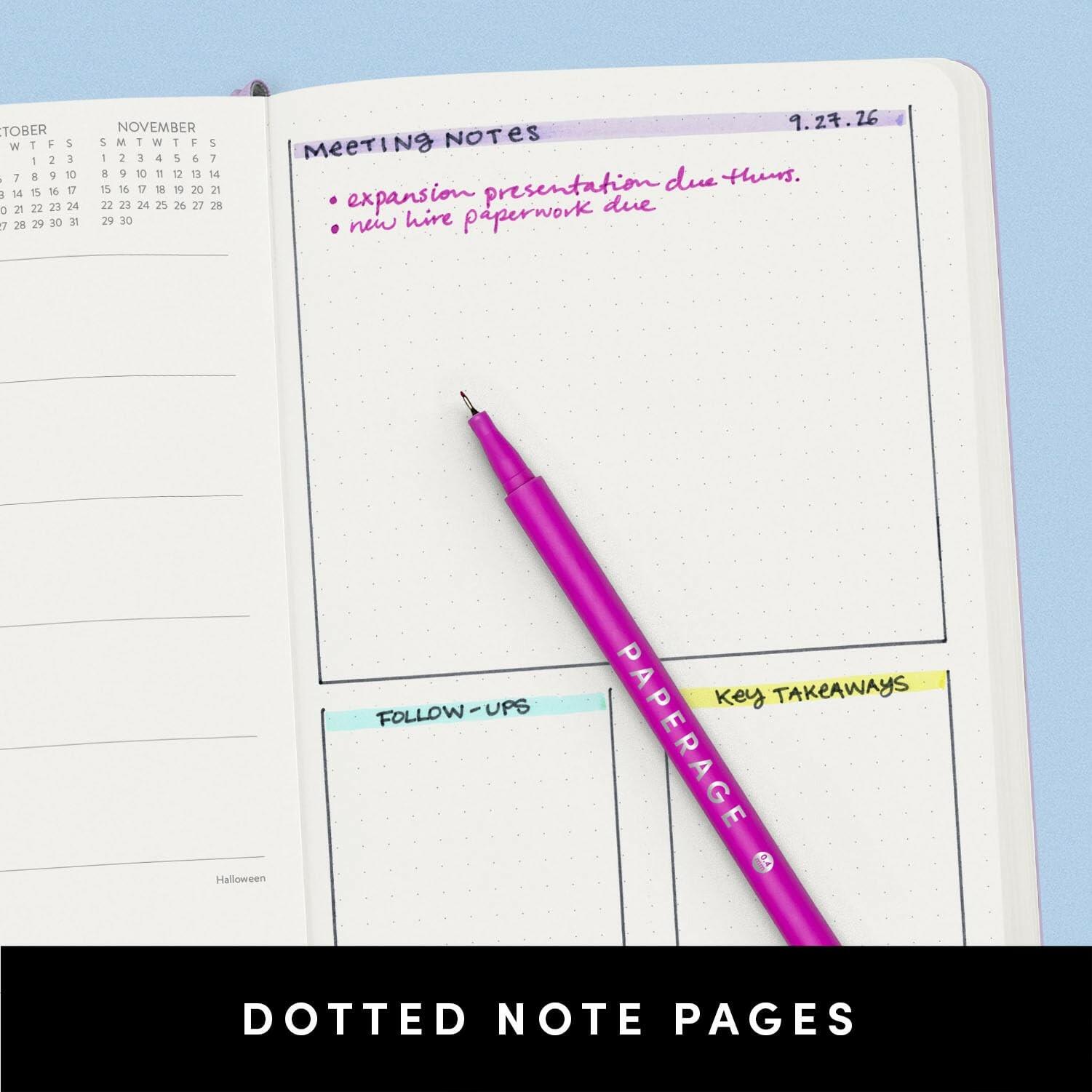 PAPERAGE 2026 Weekly & Monthly Planner, 12 Months (January 2026 - December