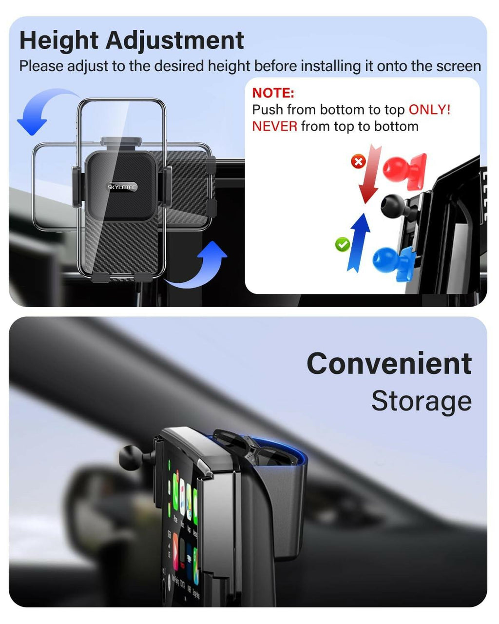 SKYLOTEC Car Phone Holder for BMW X3 X4 2022 2023 2024 Accessories 12.3-Inch