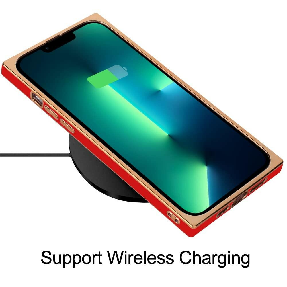 KANGHAR Case Compatible with iPhone 13 Pro Luxury Cute Plating Design Case