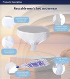 Vojefeb Large Mens Incontinence Protective Briefs, 3 Urine Bags