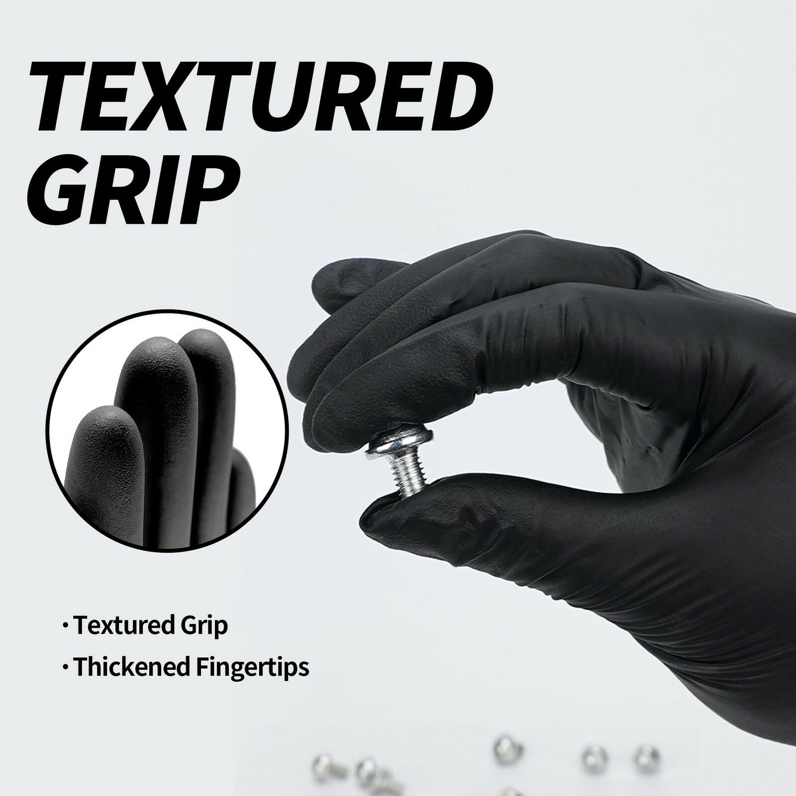 10 Packs Basic Disposable Medical Synmax Vinyl Exam Gloves- 4 mil Safty Glove